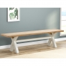 Fairway Furniture Fairford Painted Dining Cross Leg Wooden Dining Bench