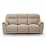 Premier  Oakwood 3 Seater Double Power Recliner Sofa with Adjustable Headrests and USB