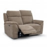 Premier  Oakwood 2 Seater Double Power Recliner Sofa with Adjustable Headrests and USB