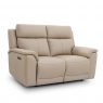 Premier  Oakwood 2 Seater Double Power Recliner Sofa with Adjustable Headrests and USB