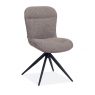 Maxfurn Aldo Pair of Fabric Swivel Dining Chairs