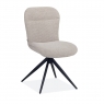 Maxfurn Aldo Pair of Fabric Swivel Dining Chairs
