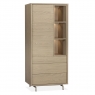 Fiore Tall Wall Cabinet with LED Lighting
