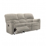 Chloe 3 Seater Sofa with Single Manual Recliner Action