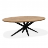 Maxfurn Montello Oval 180cm Fixed Top Dining Table (Width 102cm)