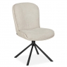 Maxfurn Tosca Pair of Fabric Swivel Dining Chairs