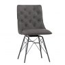 Feels Like Home Ludo Pair of Swivel Studded Back Dining Chairs