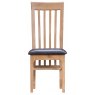 Mia Dining Pair of Slatted Back Dining Chairs