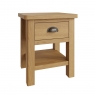 Totnes Dining Lamp Table - 1 Drawer