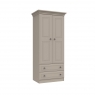 Halley 2 Door - 2 Drawer Combi Wardrobe - 1 Rail - 1 Shelf