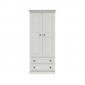 Halley 2 Door - 2 Drawer Combi Wardrobe - 1 Rail - 1 Shelf