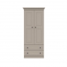 Halley 2 Door - 2 Drawer Combi Wardrobe - 1 Rail - 1 Shelf