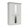 Fairway Furniture Halley 3 Door Wardrobe with Mirror - 1 Rail - 1 Large Shelf - 3 Small Shelves