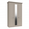 Fairway Furniture Halley 3 Door Wardrobe with Mirror - 1 Rail - 1 Large Shelf - 3 Small Shelves