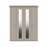 Fairway Furniture Halley 4 Door Wardrobe with 2 Mirrors - 2 Rails - 2  Shelves