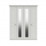 Fairway Furniture Halley 4 Door Wardrobe with 2 Mirrors - 2 Rails - 2  Shelves