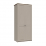 Shadow 2 Door Wardrobe - 1 Rail - 1 Shelf