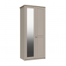 Fairway Furniture Shadow 2 Door Wardrobe with Mirror - 1 Rail - 1 Shelf