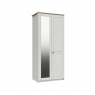 Fairway Furniture Shadow 2 Door Wardrobe with Mirror - 1 Rail - 1 Shelf