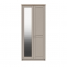 Shadow 2 Door Wardrobe with Mirror - 1 Rail - 1 Shelf