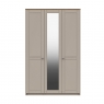 Fairway Furniture Shadow 3 Door Wardrobe with Mirror - 1 Rail - 1 Large Shelf - 3 Small Shelves