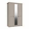 Fairway Furniture Shadow 3 Door Wardrobe with Mirror - 1 Rail - 1 Large Shelf - 3 Small Shelves