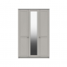 Fairway Furniture Shadow 3 Door Wardrobe with Mirror - 1 Rail - 1 Large Shelf - 3 Small Shelves