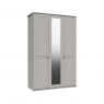 Fairway Furniture Shadow 3 Door Wardrobe with Mirror - 1 Rail - 1 Large Shelf - 3 Small Shelves