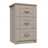 Fairway Furniture Shadow 3 Drawer Bedside Chest