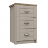 Shadow 3 Drawer Bedside Chest