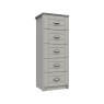 Fairway Furniture Shadow 5 Drawer Tallboy