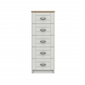 Fairway Furniture Shadow 5 Drawer Tallboy