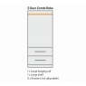 Fairway Furniture Skylar 2 Door - 2 Drawer Combi Wardrobe