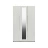 Skylar Tall 3 Door Wardrobe with Mirror -2 Rails-1 Small Rail-2 Shelves-4 Small Shelves