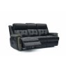 Feels Like Home Joshua 3 Seater Double Power Recliner Sofa with Power Headrests and USB