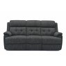 Feels Like Home Joshua 3 Seater Double Power Recliner Sofa with Power Headrests and USB