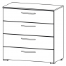 Aldono 6D44 4 Drawer Tall Wide Chest