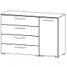 Aldono 6D48 1 Door Right Hinge - 4 Drawer Wide Chest