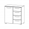 Aldono 6D82 1 Door Left Hinge - 4 Drawer Chest