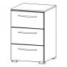 Fairway Furniture Aldono 6H35 3 Drawer Bedside Table