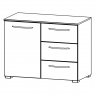 Aldono 6H80 1 Door Left Hinge - 3 Drawer Chest