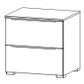 Aldono Deluxe 6D16 2 Drawer Wide Bedside Table