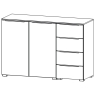 Fairway Furniture Aldono Deluxe 6H31 2 Door - 4 Drawer Chest