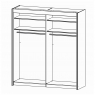 Fairway Furniture Imperial 5106 Gliding 2 Mirror Door Robe (Width 201cm)