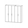 Fairway Furniture Kent 41C5 Hinged 5 Door Robe (Width 226cm)