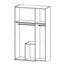 Fairway Furniture Kent 41C7 Hinged Combi 3 Door 3 Drawer Robe (Width 136cm)