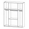 Fairway Furniture Kent 51G4 Hinged Combi 4 Door-2 Mirror Robe (Width 181cm)