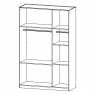 Fairway Furniture Morella OKL7 Hinged 3 Door (1 Mirror) - 2 Drawer Combi Robe