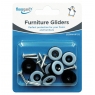 Fairway Furniture Floorgard Glides - 20mm Round - Pack of 8