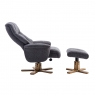 Beaufort Swivel Recliner Chair and Stool Set - Lisbon Grey